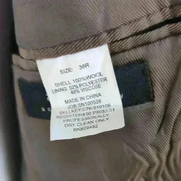 Axcess Men's Brown Wool Blazer - Picture 6 of 9